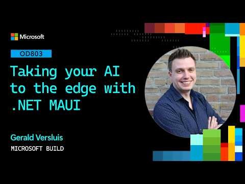 Taking your AI to the edge with .NET MAUI