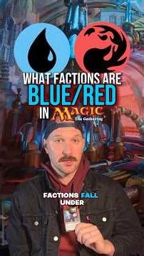 What lore factions fall under the Blue/Red color pair?