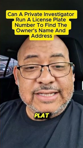 License Plate Lookup by Private Investigator Lance Casey & Associates #shorts #reels