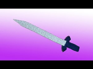 How to make a paper sword (blade). 3D origami tutorial