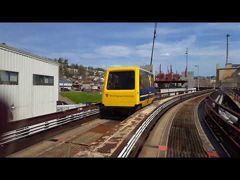 Riding the Personal Rapid Transit (PRT) in Morgantown WV. 2018