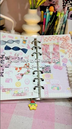 cute ways to use washi tape 🧁･⁠｡♡ (save this for inspo!)