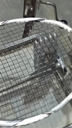 Racket stringing with a machine for smooth and strong play.