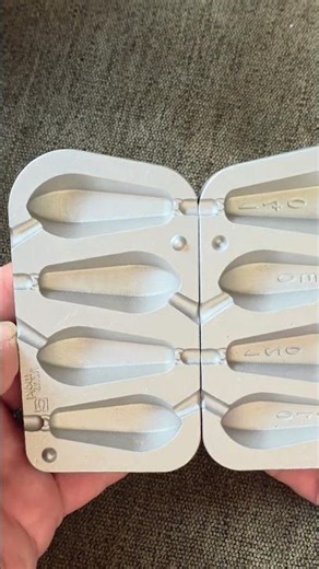 Mold for making lead fishing weights #85
