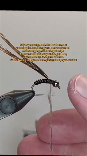 🎯 How to Tie a Killer NYMPH Fly + Pro Tip for Perfect Depth Control 🪶🐟