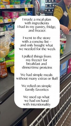 $65 on groceries for a family of 4