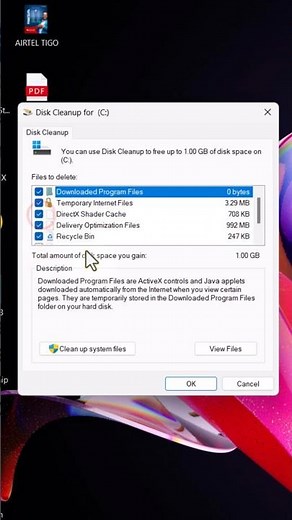 Free Up Disk Space in Seconds! | Cleanmgr #shorts #windows #tutorial