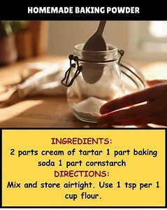 8K views · 23 reactions | Homemade Baking Powder | Old fashioned recipes | Facebook
