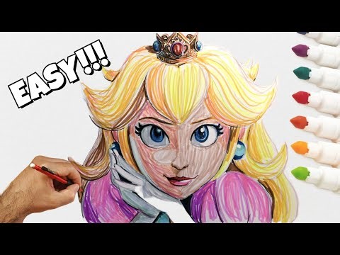 Drawing Princess Peach | Easy Art for Beginners