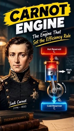 What If a Heat Engine Could Be 100% Efficient? 🤯🔥 | Carnot Engine Explained # CarnotEngine #shorts