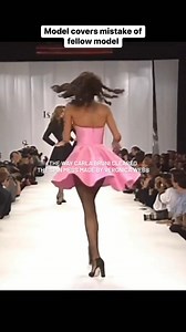 Watch how model covers up the mistake of the previous model by syncing the walk! | The Great Pageant Community