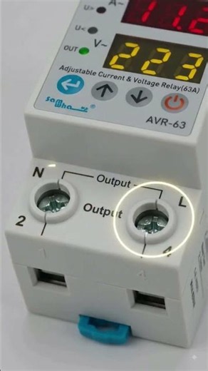 AVR-63 Voltage Protection Relay Wiring | Adjustable Voltage & Current Protector |