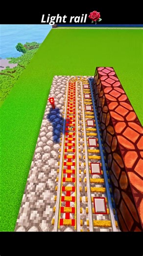 Light Rail | Minecarft | #minecraft #light #rail #4k #new #build #trand