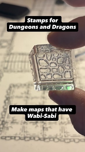 14K views · 62 reactions | “I like how mines a little off centre, it’s got Wabi Sabi.” Tabletop Stamps: Make maps for Dungeons and Dragons, out now on Kickstarter #dnd #dungeonsanddragons #kickstarter #strangerthings #dndstamps | Tabletop Stamps | Facebook