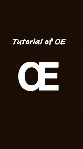 OE tutorial