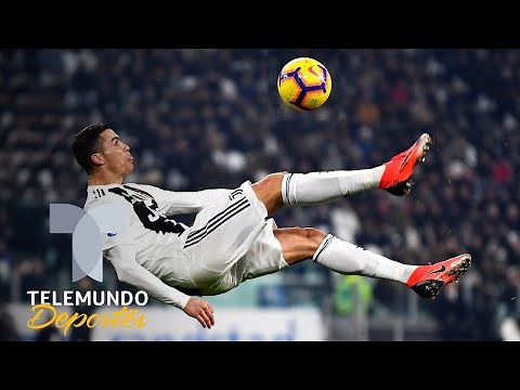 Cristiano Ronaldo intenta una chilena, pero la de la Champions League es única | Telemundo Deportes