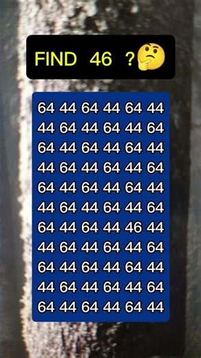 Find The Hidden Number 46 #quiz #puzzle #challenge #shorts #ytshorts #youtubeshorts