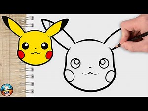 COMO DIBUJAR A PIKACHU ( Pokémon ) dibujos - How to draw Pikachu