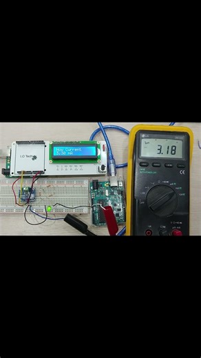 Test INA219 Current Measurement #maker #arduino #fablab #seedlab #ina219 #multimeter #shorts