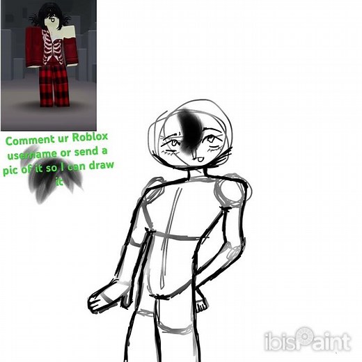Drawing Roblox characters day 1
