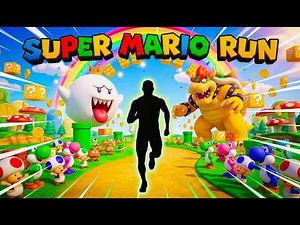 SUPER MARIO RUN 🌈 | Rainbow Road Race | Immersive Interactive Warm Up | Fitness Workout