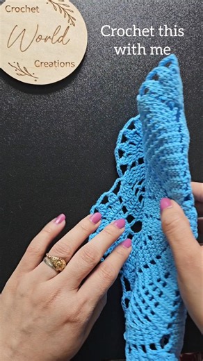 Beautiful Crochet mat 😍 #shorts