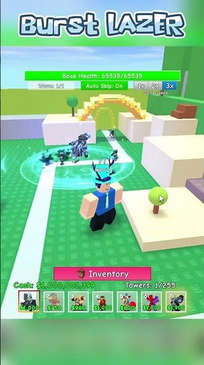 New SECRET Tower In Retro TD LAZER! #towerdefense #roblox #retrotowerdefense
