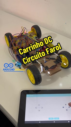 Como fazer o circuito do Farol com Carrinho DC