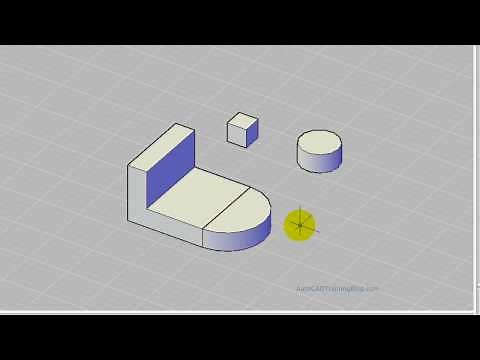 AutoCAD 3D Modelling - Positioning Objects