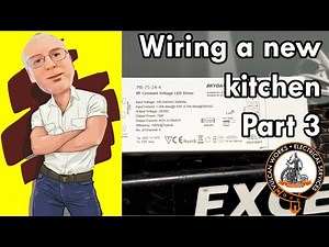 KITCHEN REWIRE - PART 3 - Electrical work to install LED Strips for under cabinet lighting