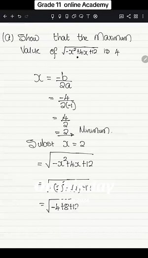 Grade 11 Mathematics Algebra Lessons for February 14, 2024