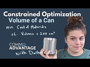 Learn Calculus - Constrained Optimization with a Cylinder