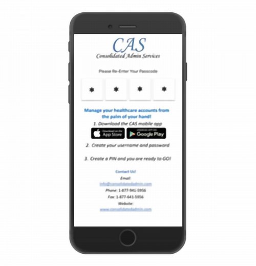 Check Balance with CAS Mobile App - Consolidated Admin Services