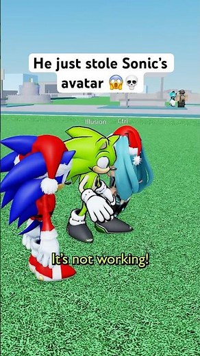 SONIC GETS his AVATAR STOLEN 😱💀 #roblox #funny #sonic