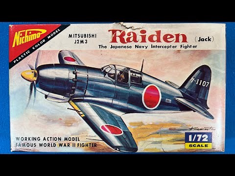Japanese Week! Nichimo 1964 J2M3 Raiden “Jack” Vintage Model Airplane Kit Review Unboxing