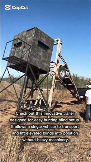 Portable Hunting Blind Deployment Trailer