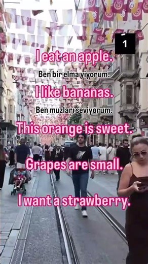 Learn Turkish with Simple Daily Sentences 🍎