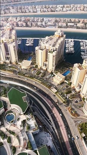 Beach Houses on Palm Jumeirah | Aerial View of Dubai