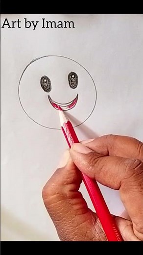 Simple Smiley Face Drawing Tutorial for Beginners 🎨