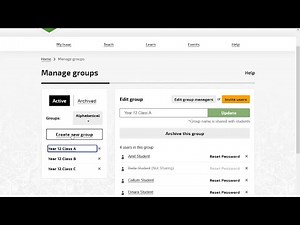 Teachers: How to create a group