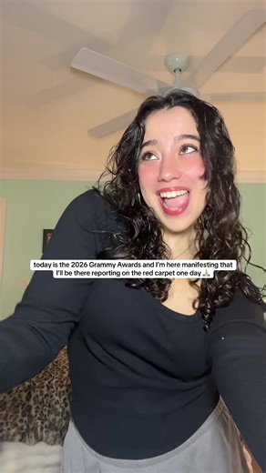 documenting this here to look back on when I finally make it to the #grammys red carpet 🤩 #manifesting #grammys2026 #grammyawards #redcarpet