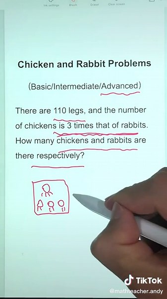 Solving Chicken Rabbit Problem | Fun Math Trick