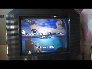 Atomiswave - Sammy Sports Shooting USA Troubleshooting Part 1 - Dirty Game Cartridge?