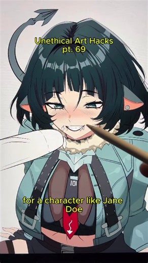 Doom on Instagram: "try THIS one secret tip to draw PERFECT teeth #howtodraw #fanart #drawing #digitalart #artist #zenlesszonezero #zzz #janedoe #waifu #animeart"