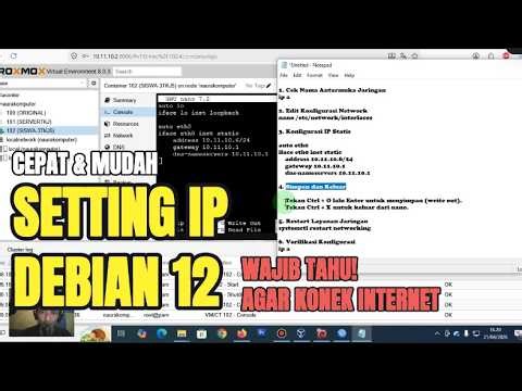 How to Set a Static IP Address on Debian 12 in Proxmox (Complete & Easy)