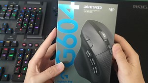罗技G604双模式无线鼠标开箱