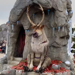 It’s all about Sven during Frozen 2: An Enchanted Journey at Disneyland Paris! #dlp #DisneylandParis #frozencelebration #frozen2 #elsa #disneyparade #sven | LaughingPlace.com Disney Fans' Site