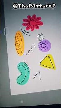 Colourful Abstract Creative Shape Pattern #patternart #patterndesign #patterns