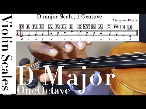 How to play the D major Scale on the Violin