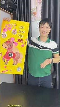 How to make a giant lucky money envelope for Tet (Vietnamese New Year) #shortvideo #tuyettuyettv